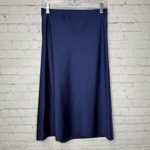 J. Crew Slip Skirt Navy Blue